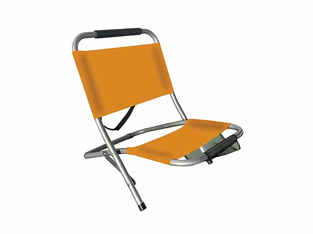 SPIAGGINA PICNIC POLY FERRO57X53X75 ARANCIO FU-046