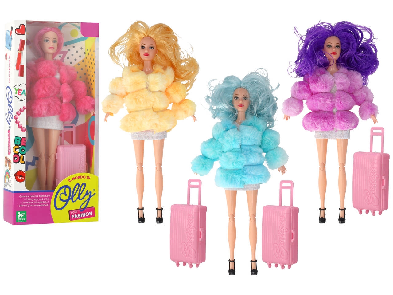 OLLY FASHION DOLL C/PELLICCIA ACCESSORIO ASS.42550