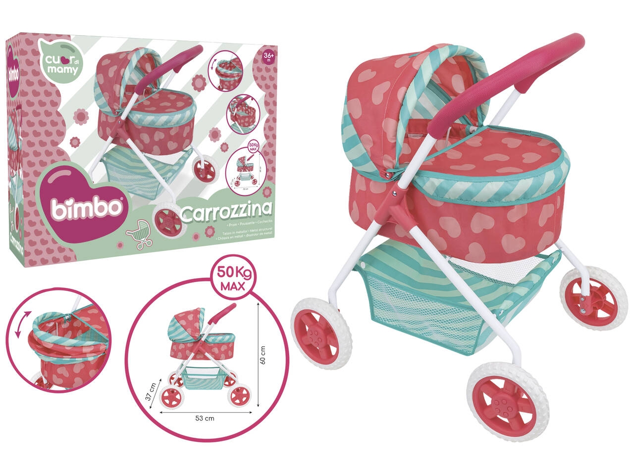 CARROZZINA PER BAMBOLE DELUXE 41525