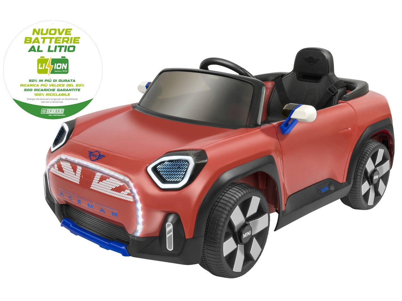 AUTO MINI ACEMAN 12V C/R. ROSSA 42857