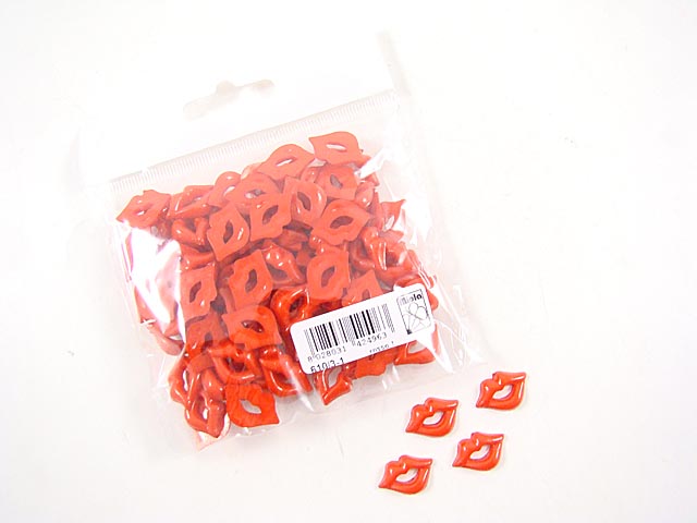 ACC.BOCCA 18x12mm 100pz ROSSA 610/3-1