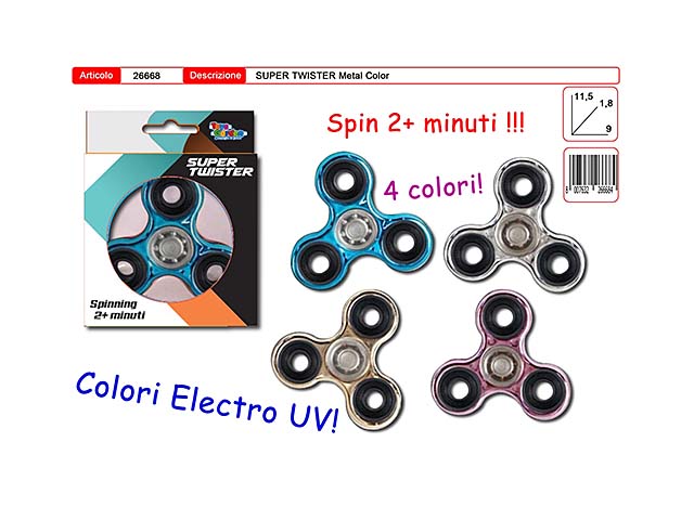 HAND SPINNER SUPER TWISTER METAL COLOR 26668