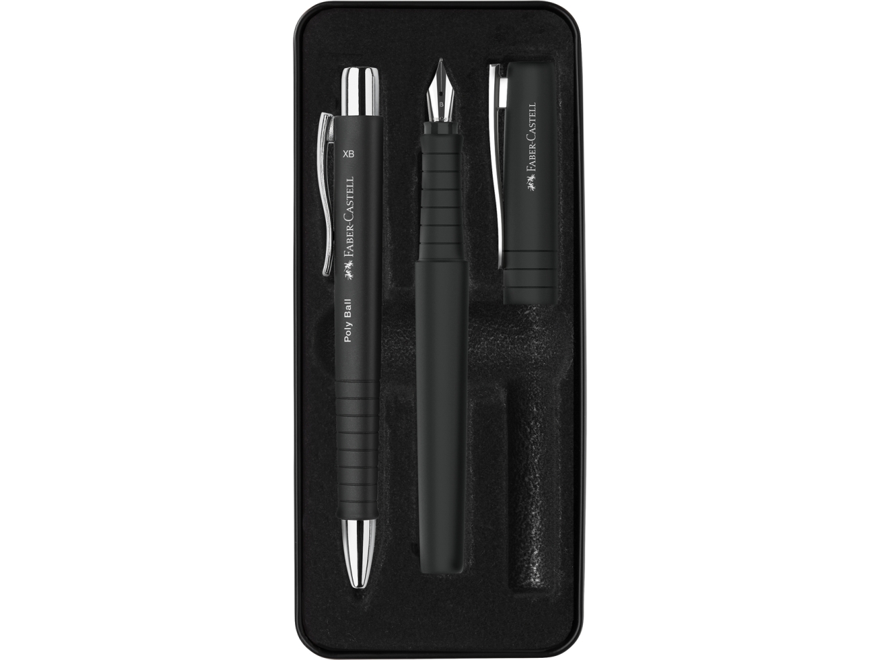 SET POLL/PEN C/P.STILOGRAFICA E SFERA NERO 241050