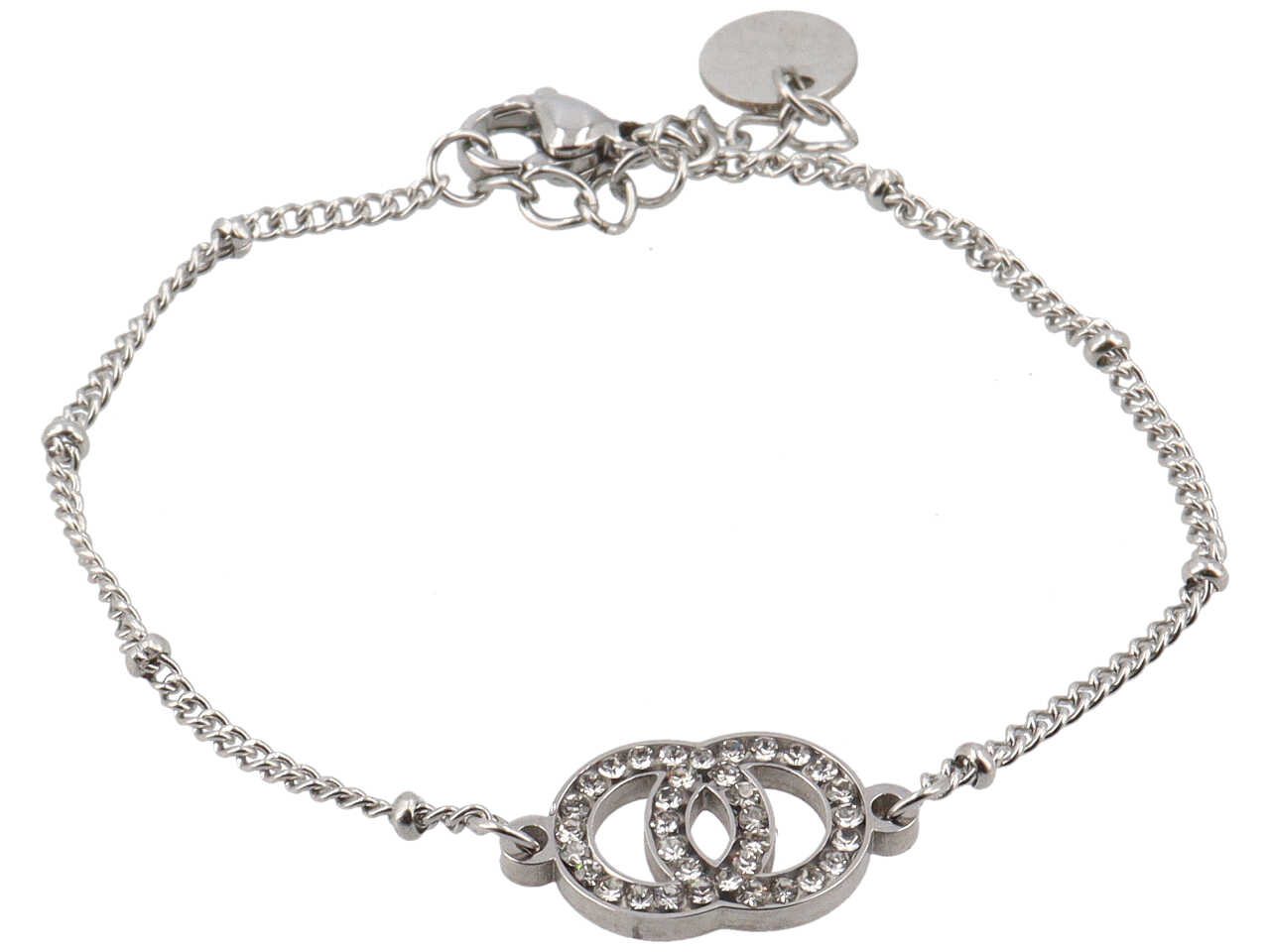 BRACCIALE CON 2 CERCHI INTRECCIATI BRACCIALE CON 2 CERCHI INTRECCIATI