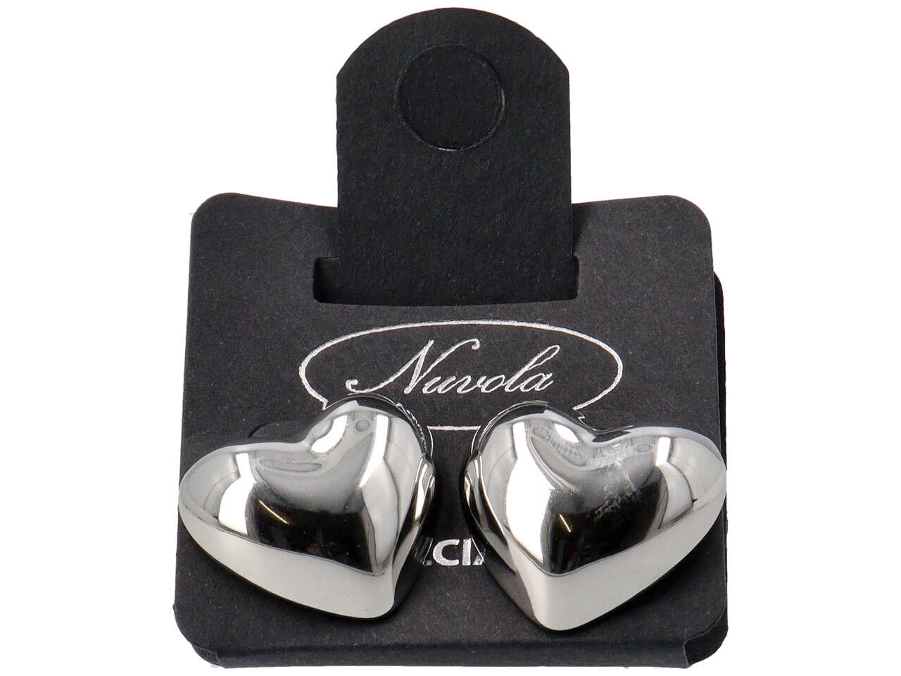 ORECCHINI CUORE 3D INTERNO VUOTO 25MM