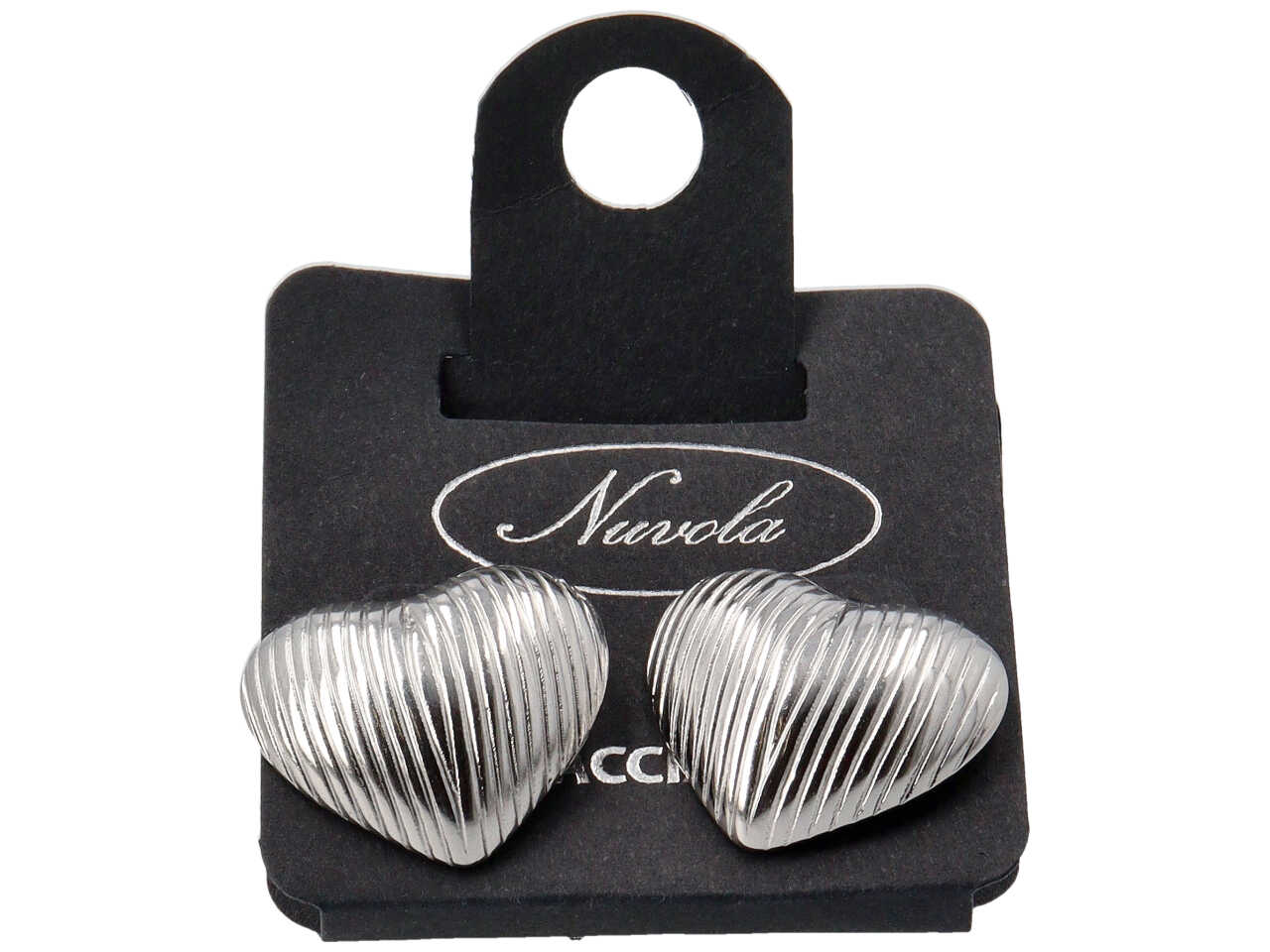 ORECCHINI CUORE 3D INTERNO VUOTO 25MM