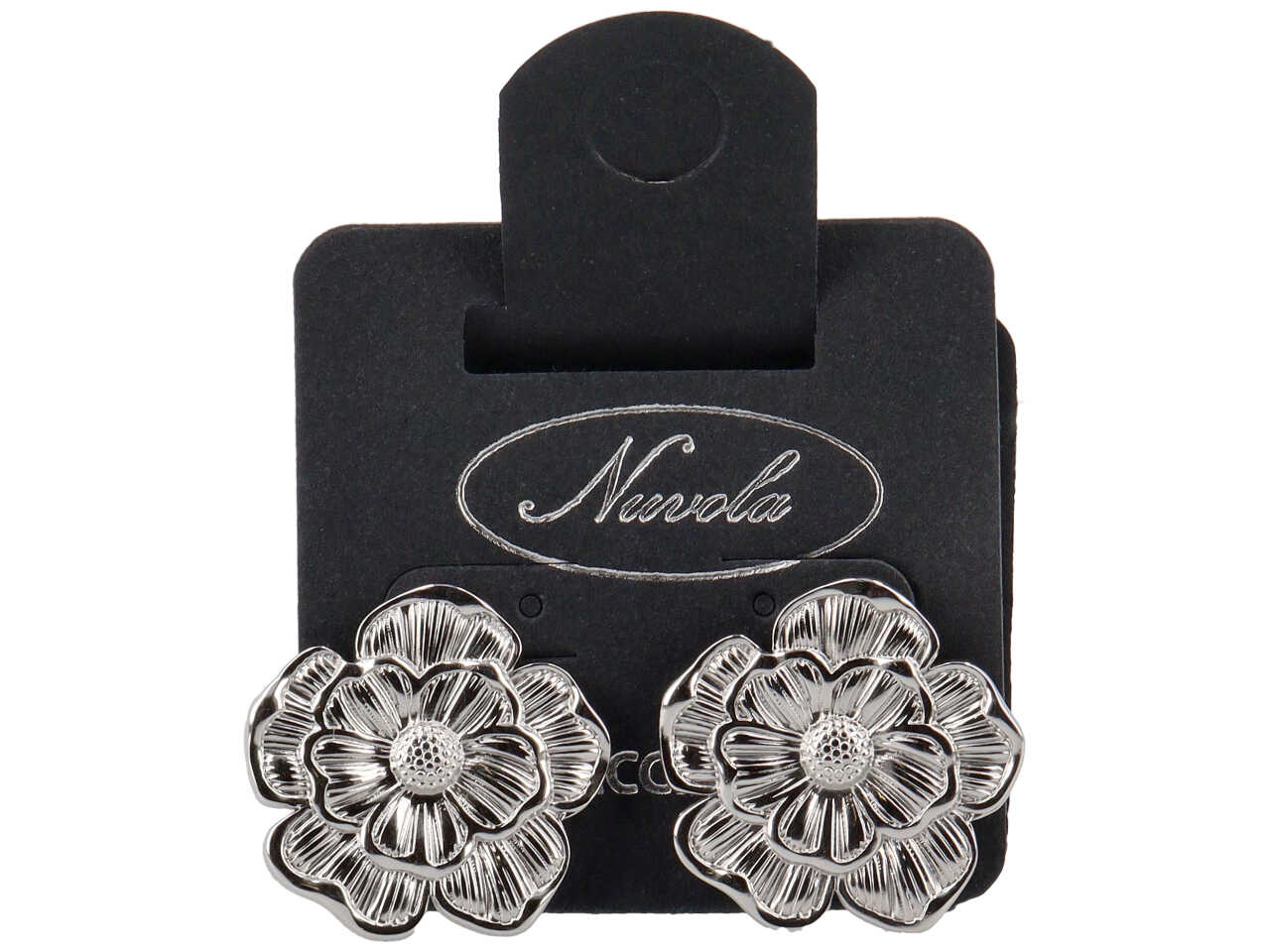 ORECCHINI BOTTONE FIORE 25MM