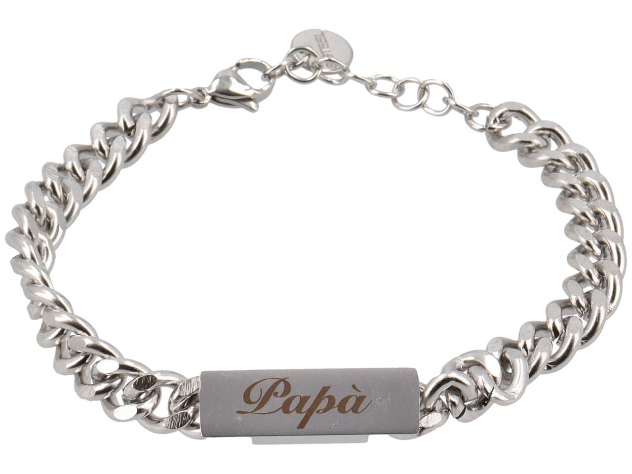 BRACCIALE CATENA GROUM. PLACCA RETT.PAPA’ BRACCIALE CATENA GROUM. PLACCA RETT.PAPA’