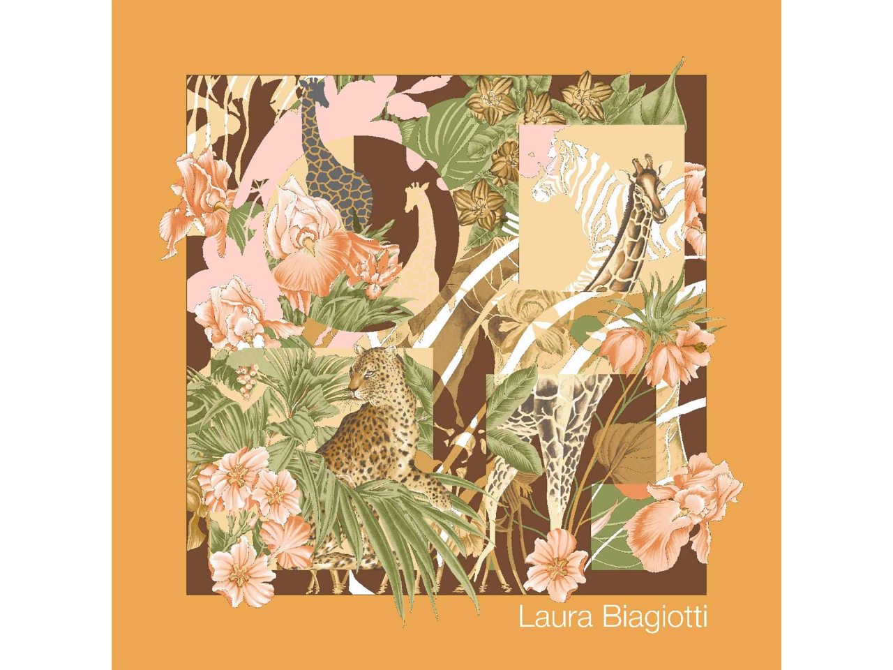 FOULARD SAVANA CAMMELLO 53X53CM LB23S101-22