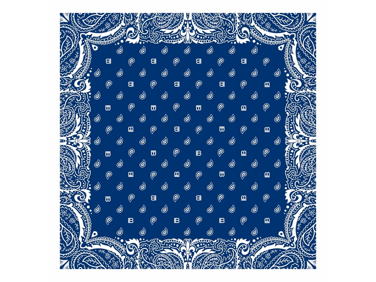 FOULARD BANDANA BLU 53X53CM LB25S103-14