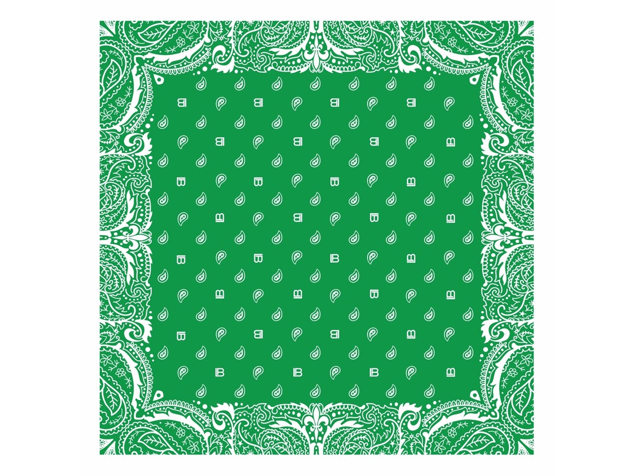 FOULARD BANDANA VERDE 53X53CM LB25S103-62