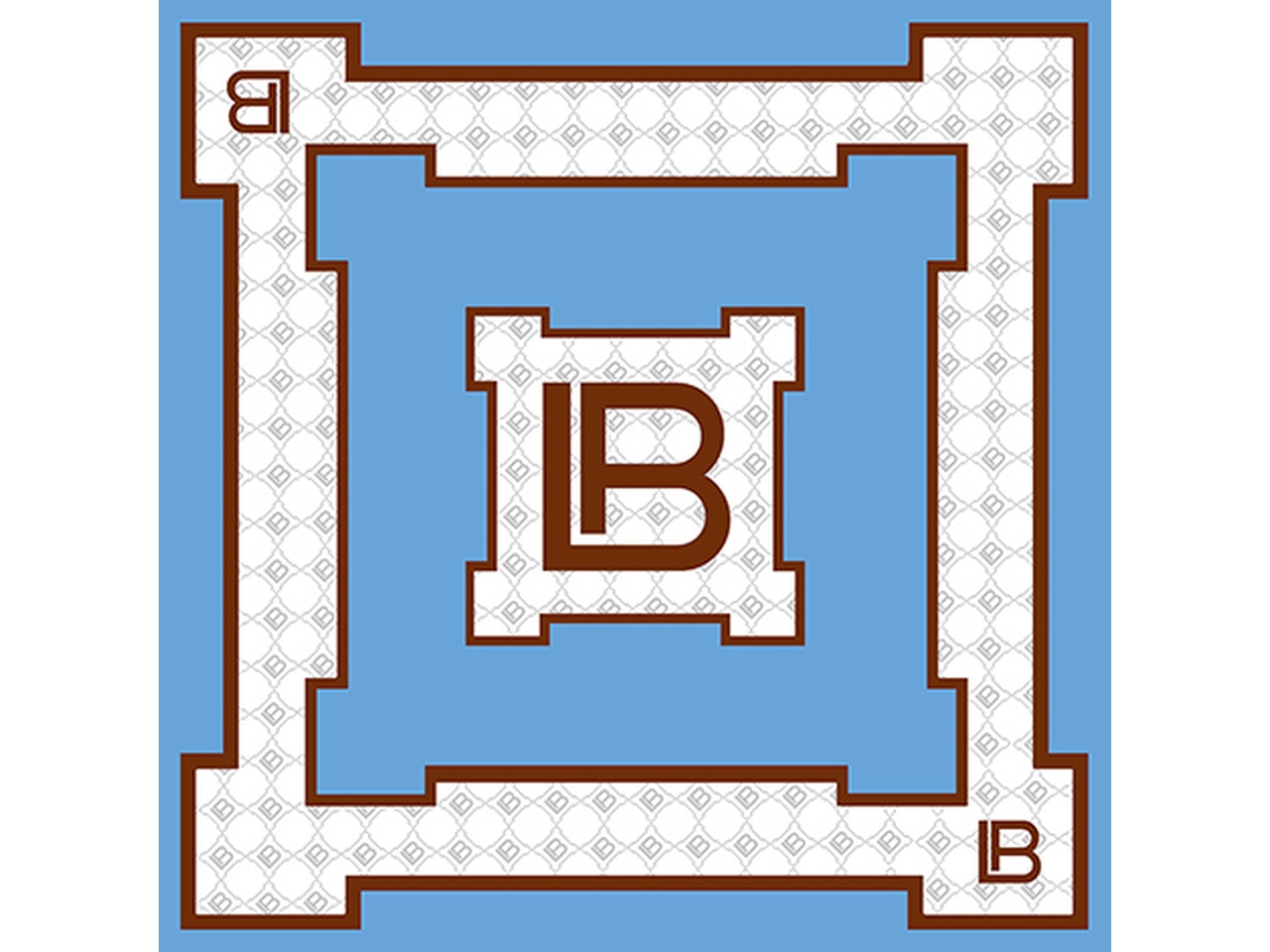 FOULARD CASTELLETTO AZZURRO 90X90CM LB24S101-69