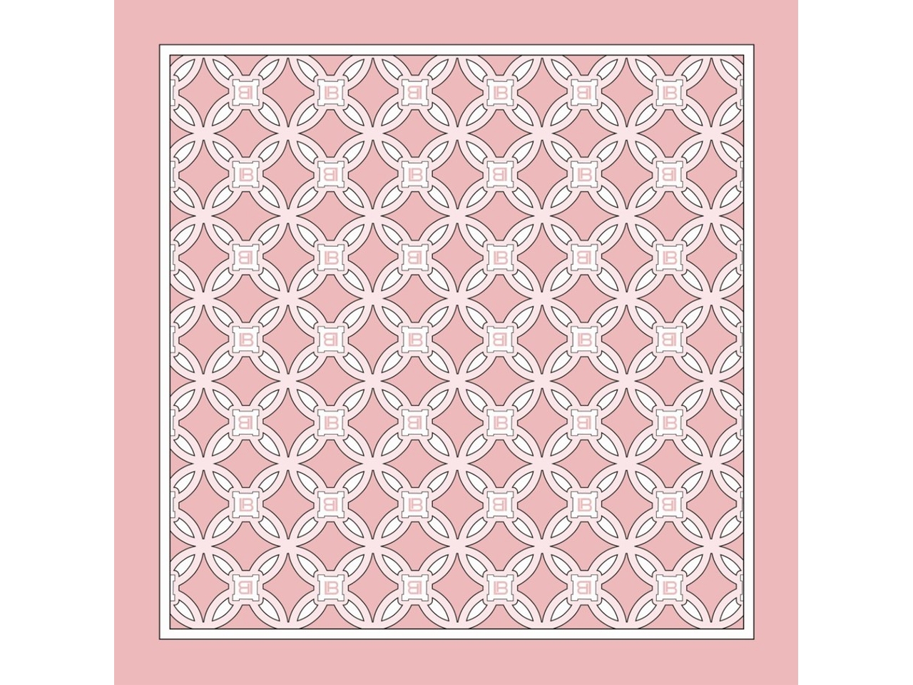 FOULARD ROSONE ROSA 90X90CM LB25S109-28