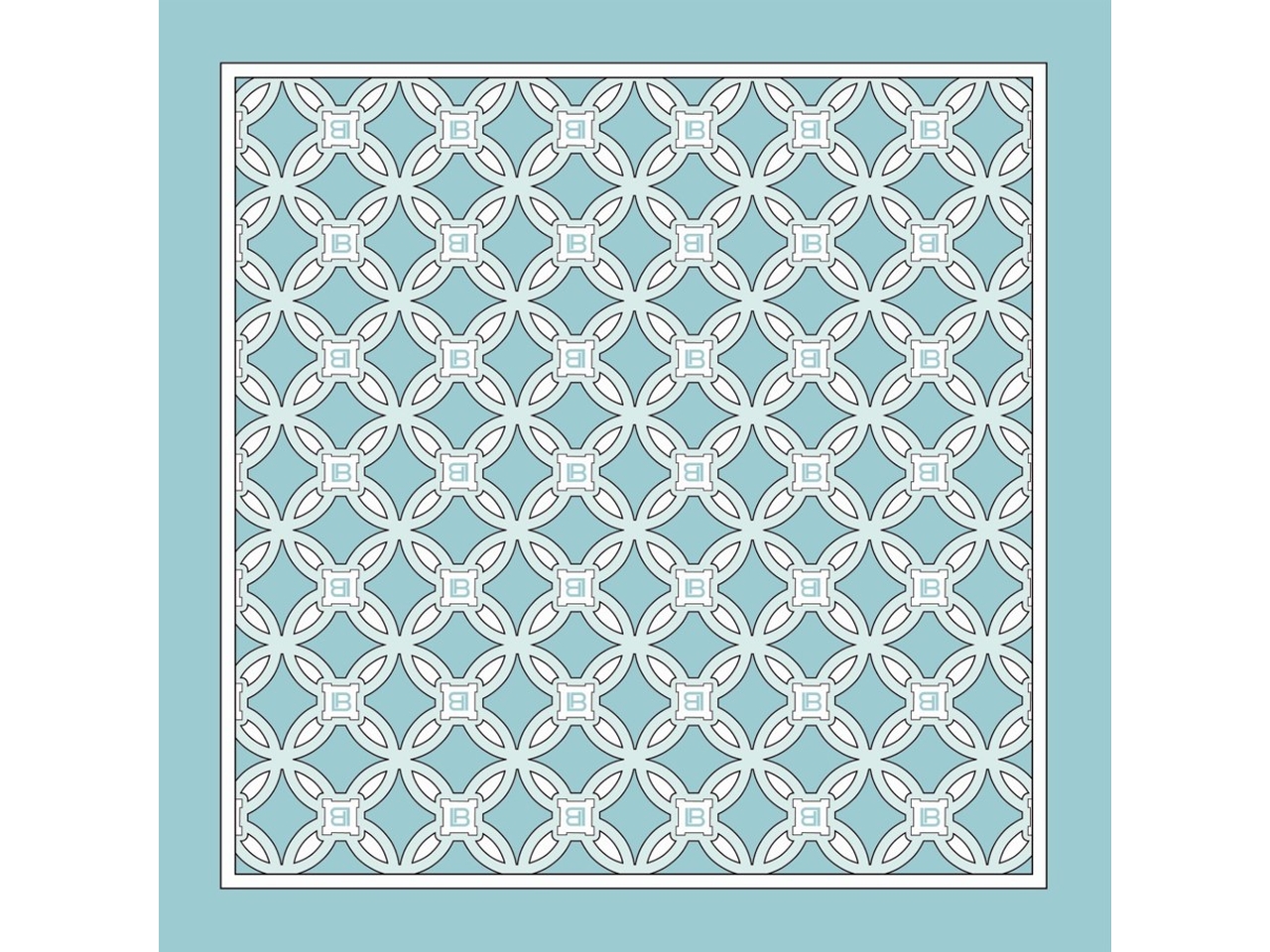 FOULARD ROSONE AZZURRO 90X90CM LB25S109-69