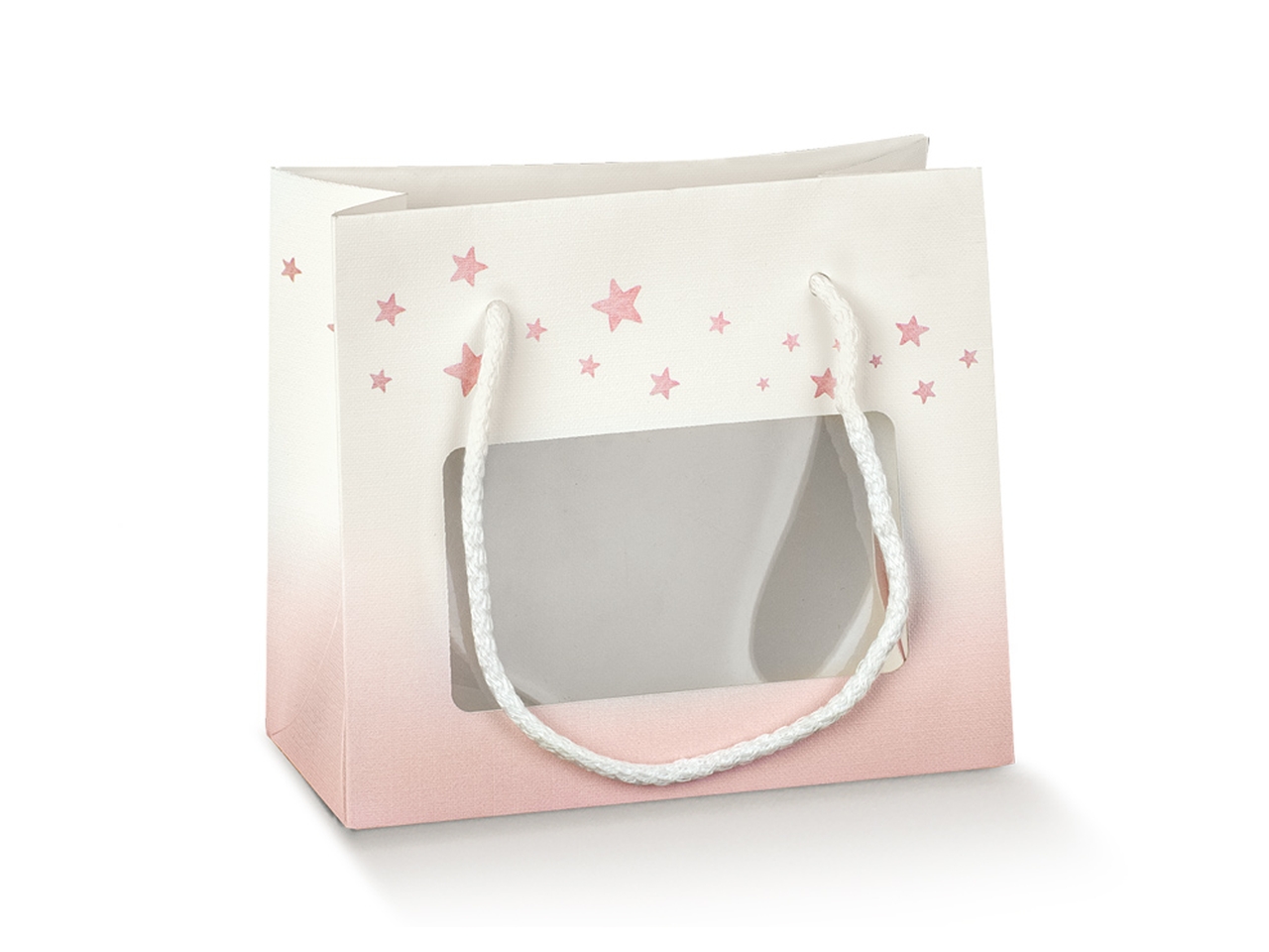 SHOPPERBOX ORSO ROSA C/FINEST.16X8X14CM  129646C