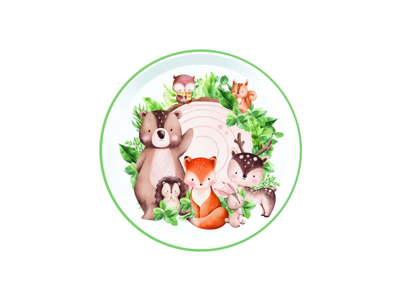 WOOD ANIMALS PIATTI 22CM 6PZ 76549