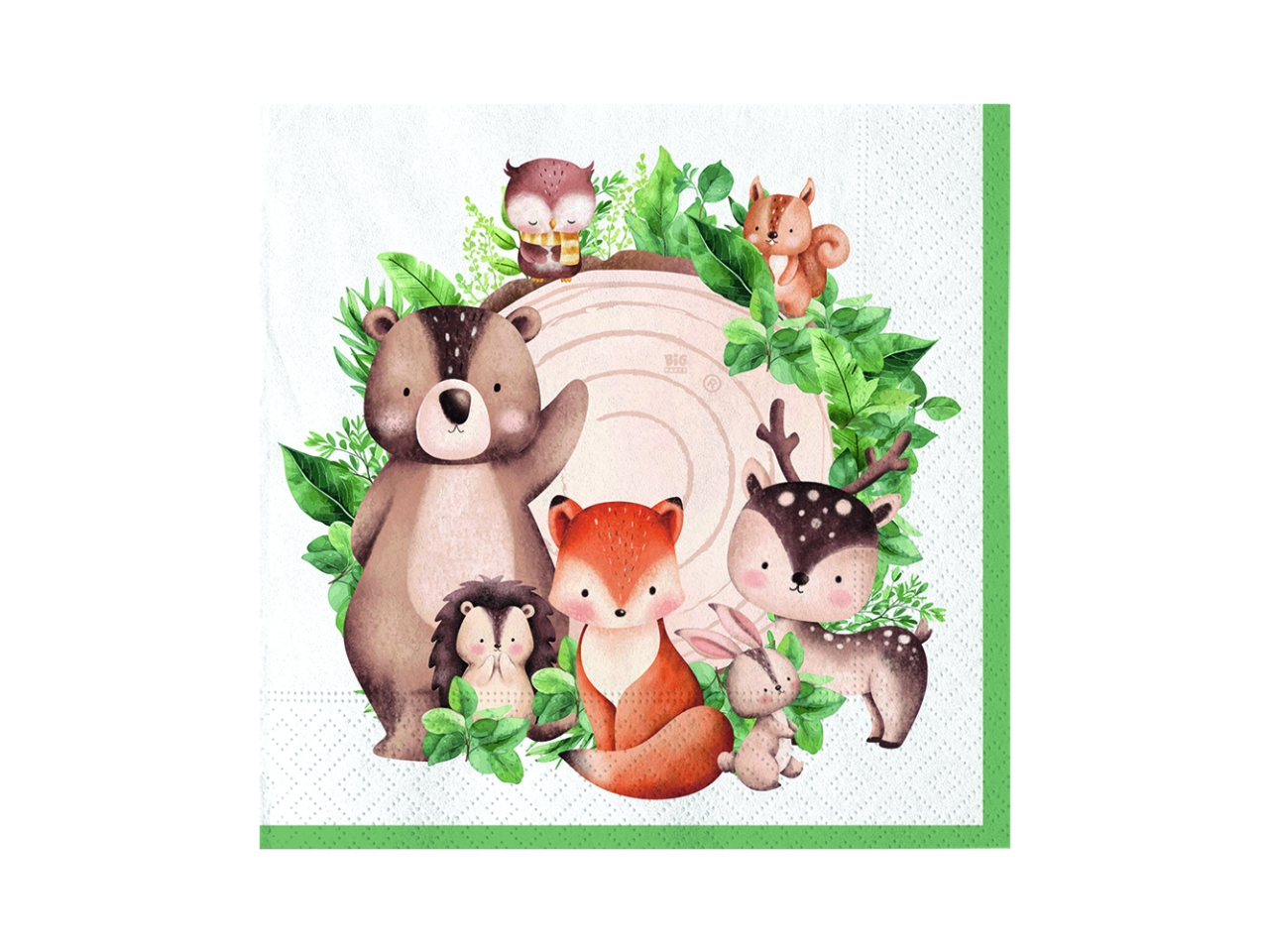WOOD ANIMALS TOVAGLIOLI 33X33CM 16PZ  76552