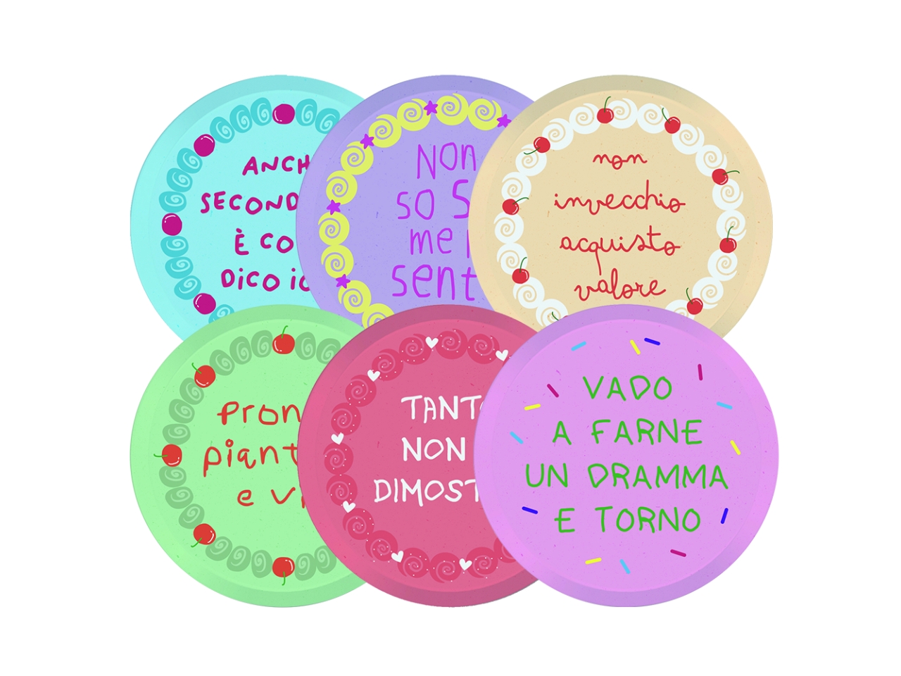 CAKE PARTY PIATTI 18CM 6PZ 76622