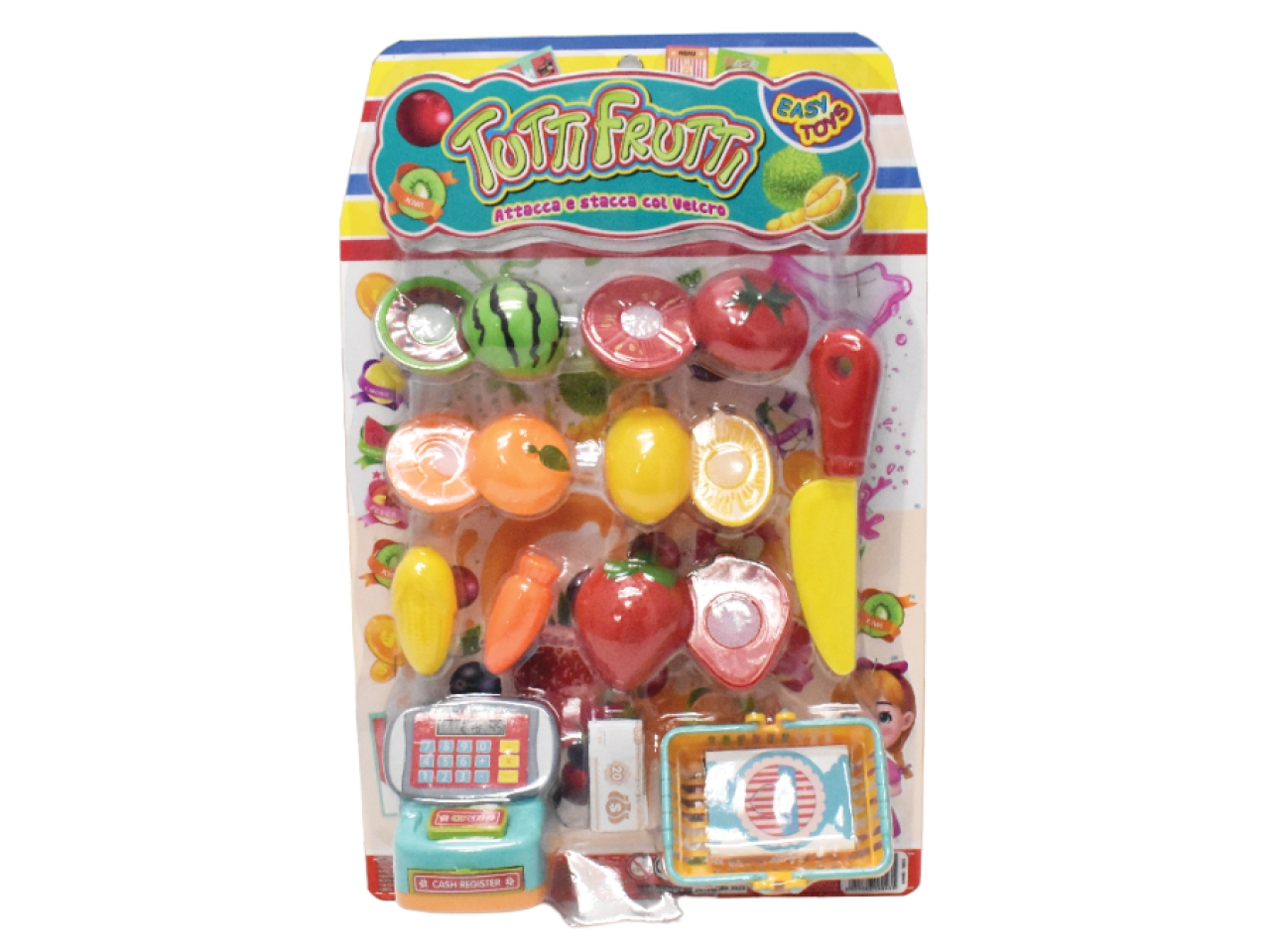 TUTTI FRUTTI ATTACCA E STACCA COL VELCRO 18043