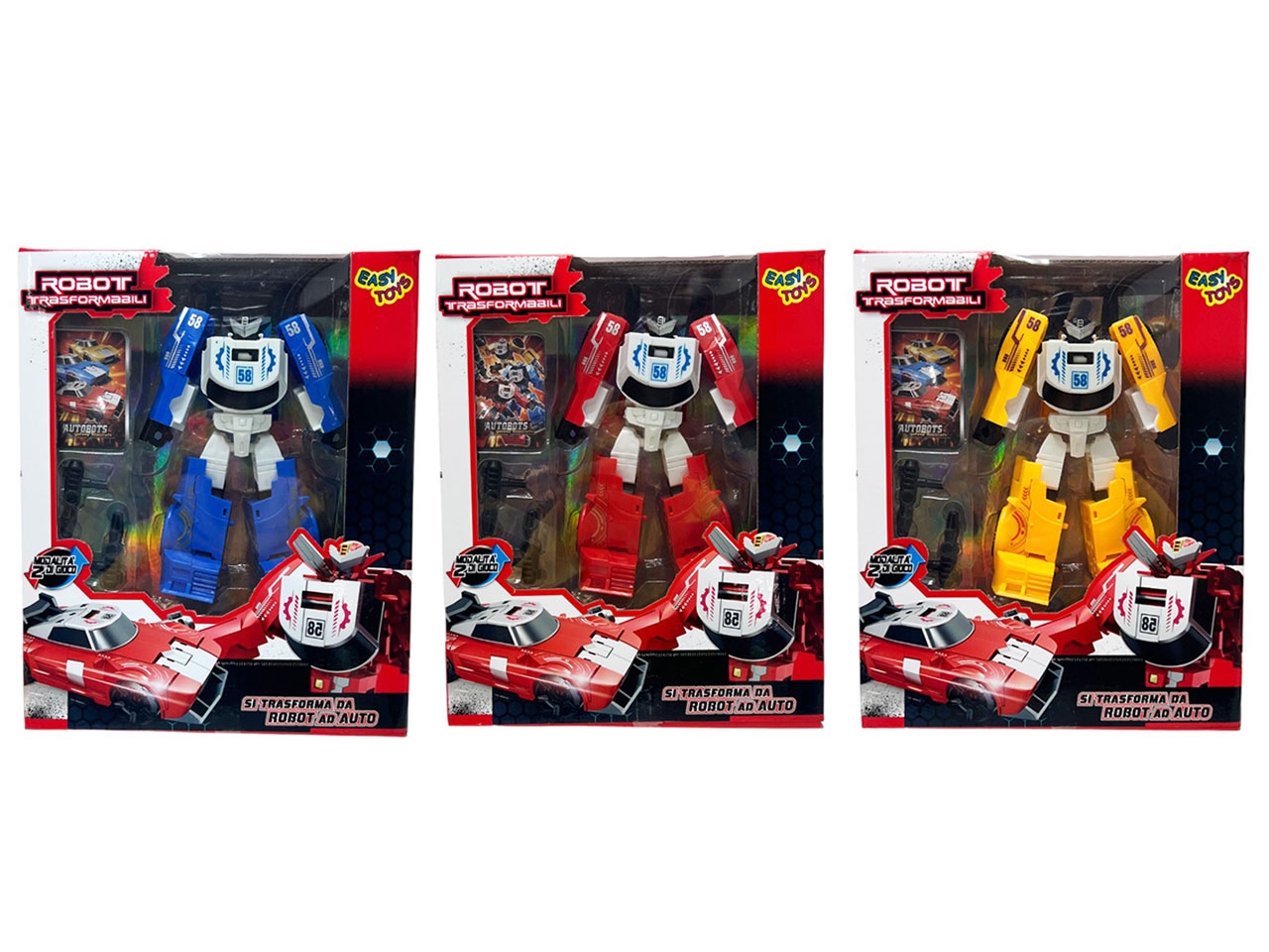 ROBOT TRASFORMABILI IN AUTO ASS 18115