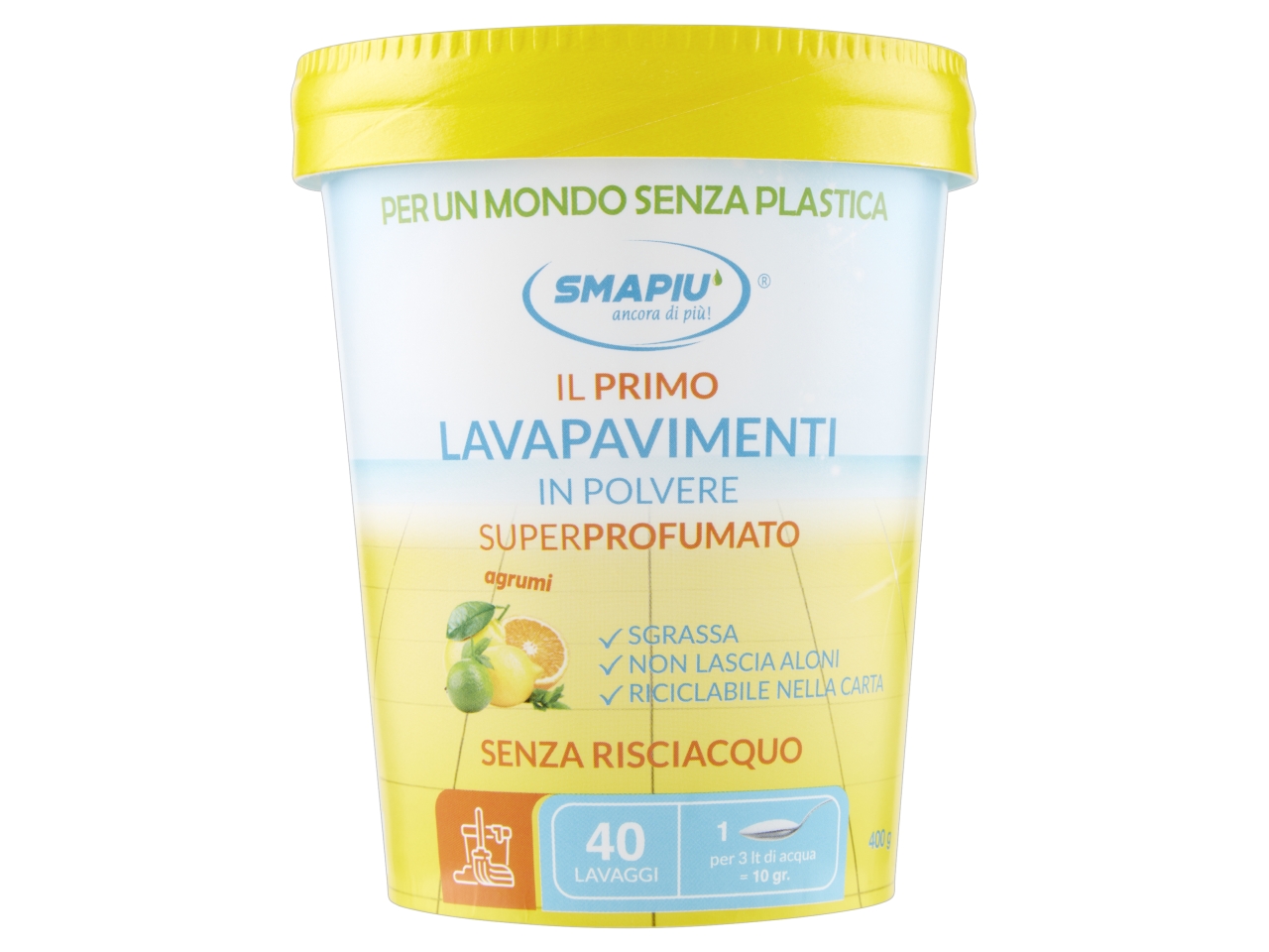 SMAPIU’ LAVAPAVIMENTI POLV. AGRUMI 400G PAVL353 $