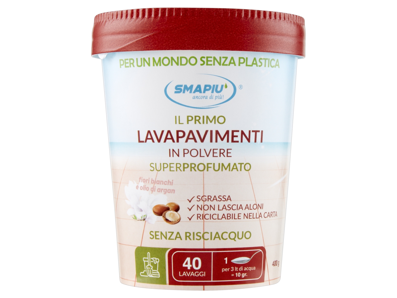 SMAPIU’ LAVAPAVIM. POLV.FIORI/ARGAN400G PAVF476 $
