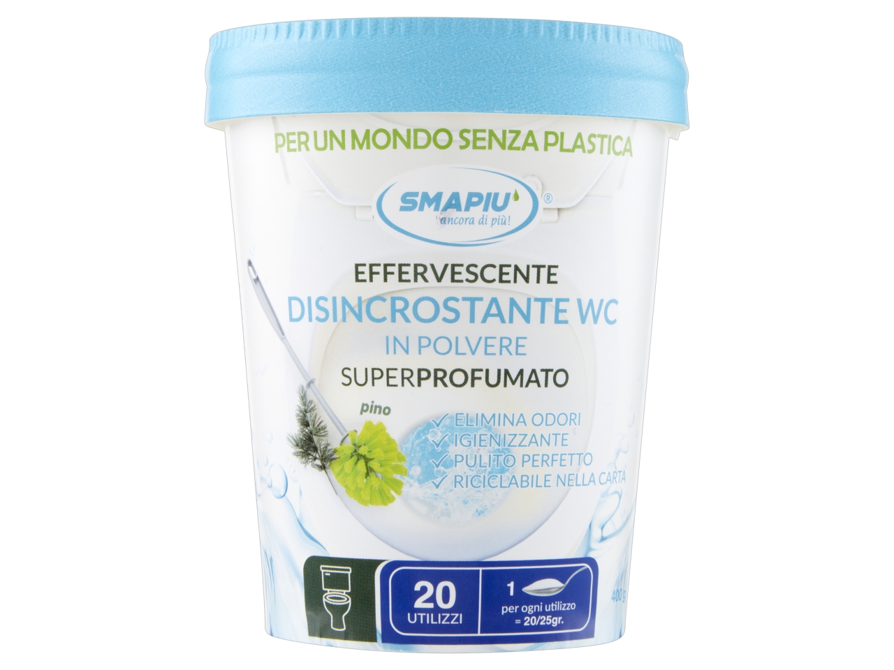 SMAPIU’ DISINCROSTANTE WC POLVERE 400G WCDI483 $