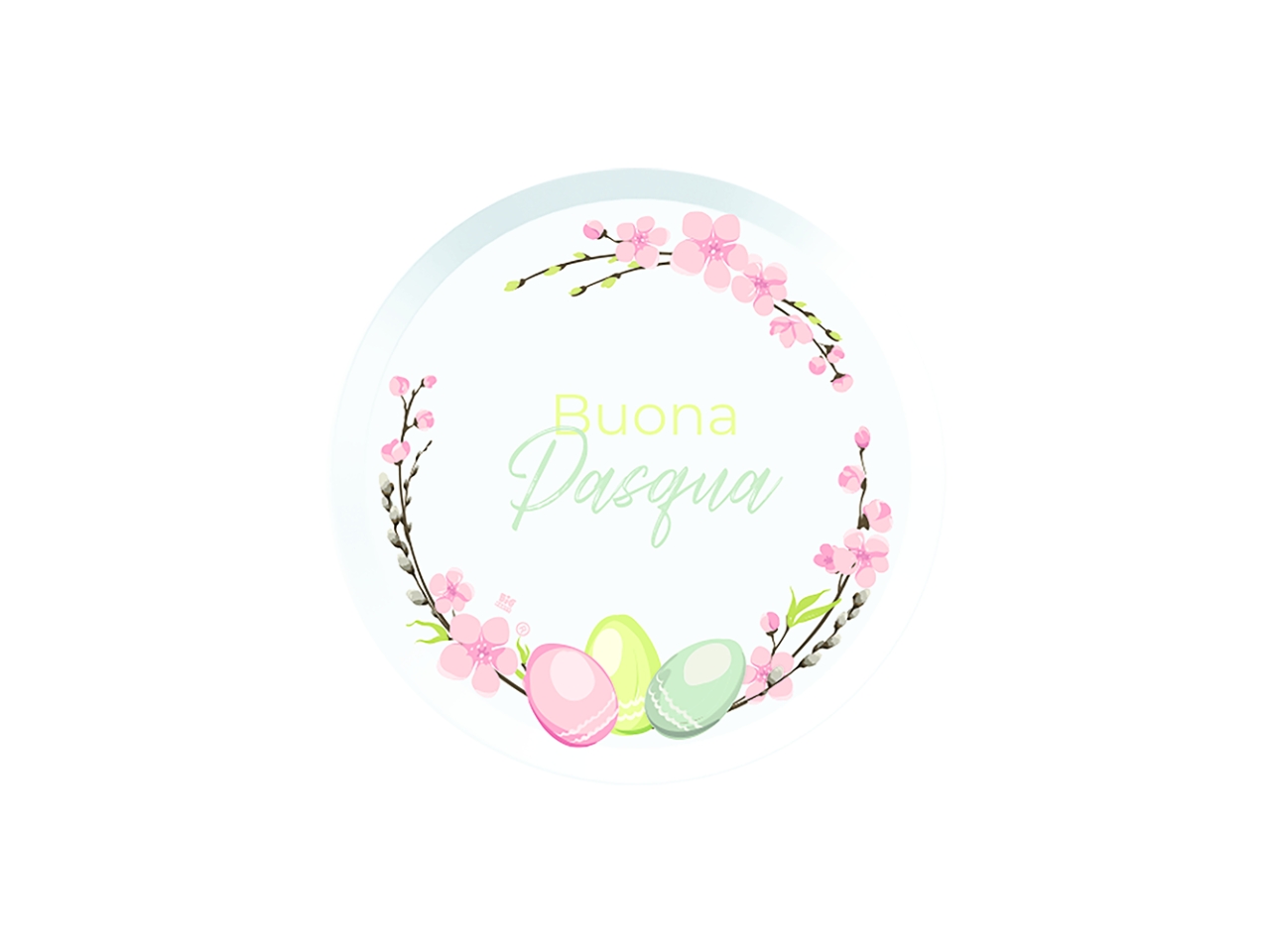 BUONA PASQUA PIATTI 18CM 6PZ 76773