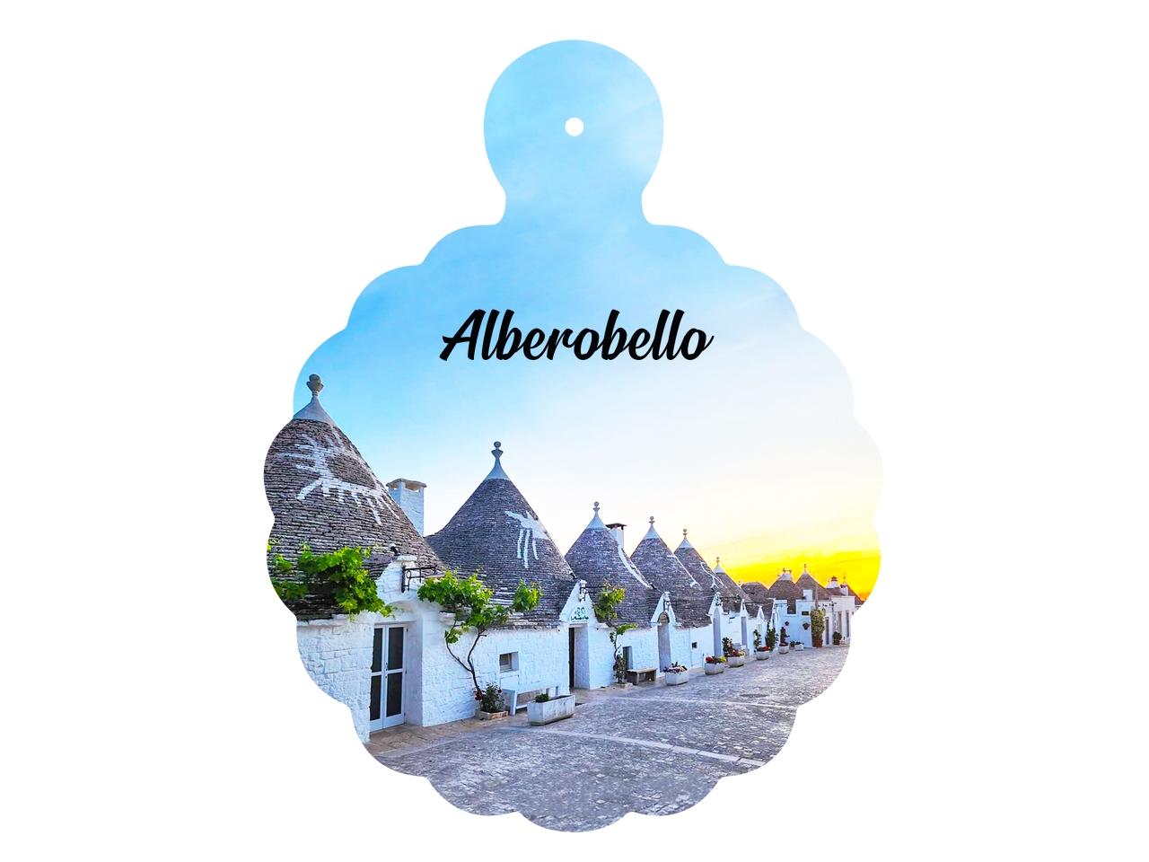 TAGLIERE A FIORE ALBEROBELLO TRAMONTO TAGL65ALB TAGLIERE A FIORE ALBEROBELLO TRAMONTO TAGL65ALB