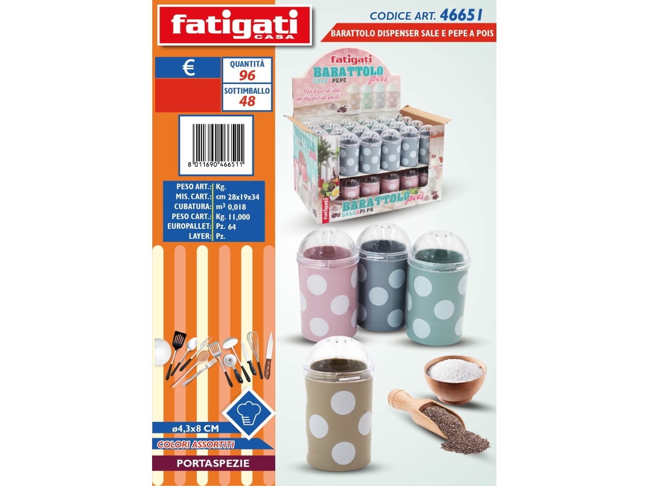 DISPENSER BARATTOLO SALE E PEPE 46651 DISPENSER BARATTOLO SALE E PEPE 46651