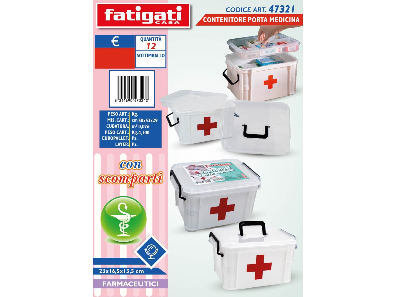 CONTENITORE PORTA MEDICINE 47321