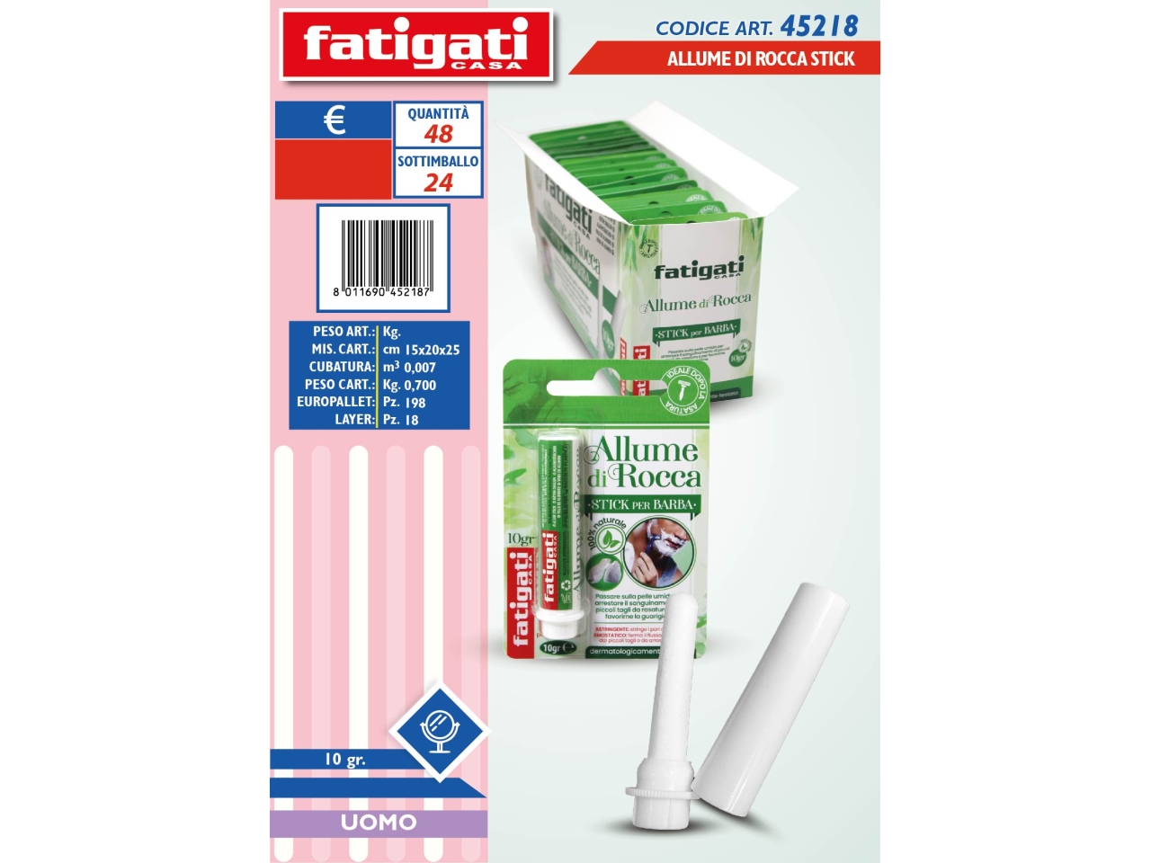 ALLUME DI ROCCA STICK 10GR 45218