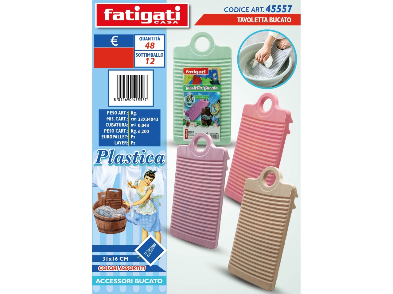 TAVOLETTA LAVAPANNI 31X16CM 45557 TAVOLETTA LAVAPANNI 31X16CM 45557