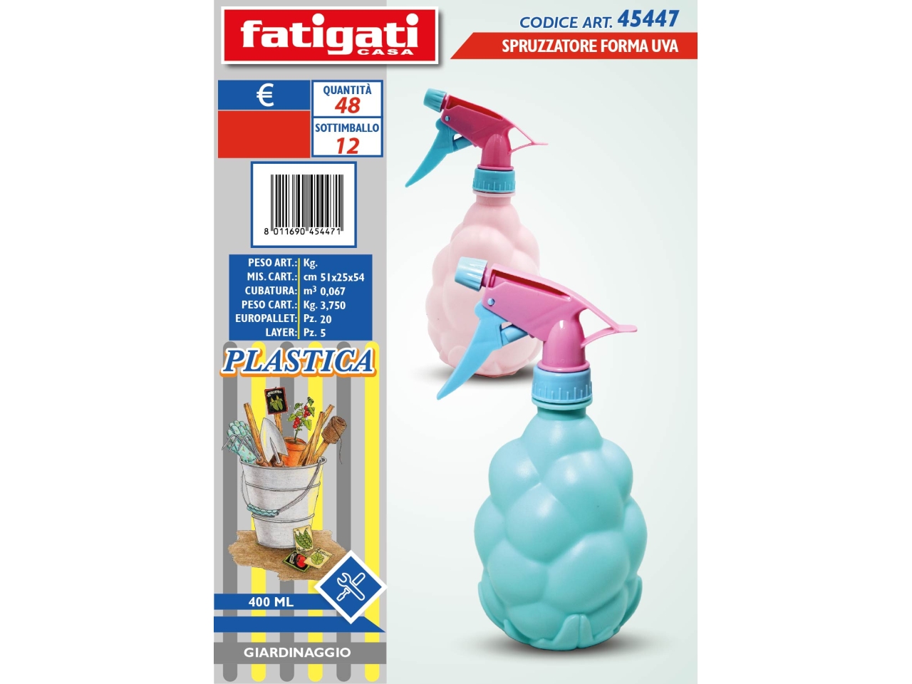 SPRUZZATORE FORMA UVA 400ML 45447 SPRUZZATORE FORMA UVA 400ML 45447