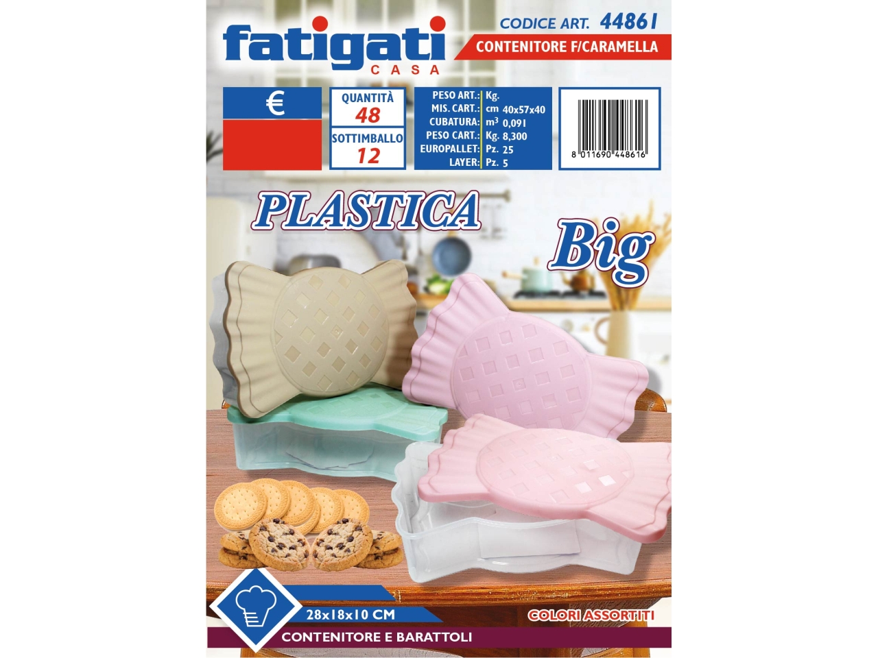 CONTENITORE F/CARAMELLA 28X18X10CM 44861