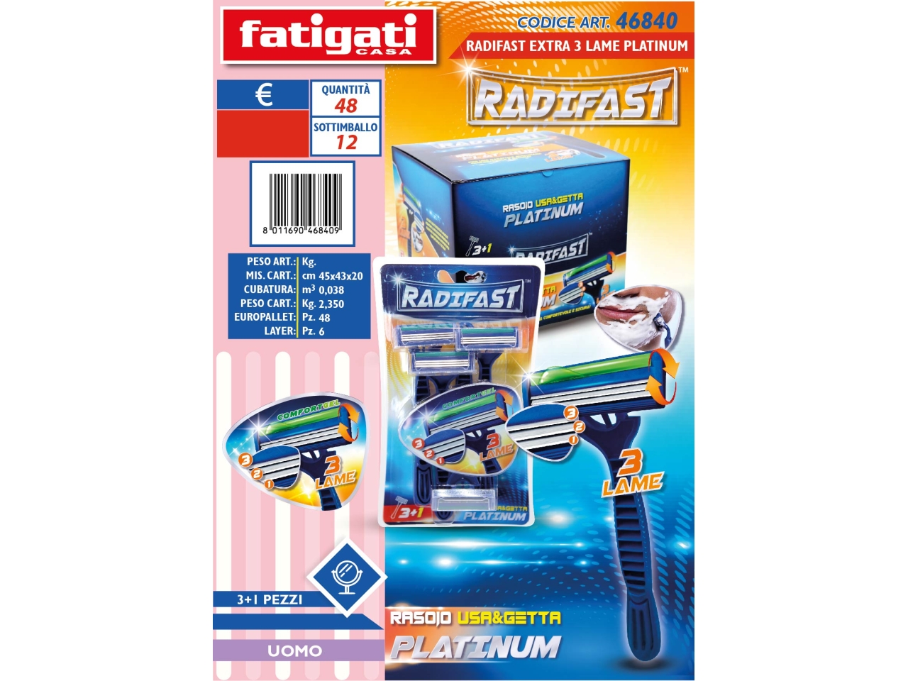 RASOI RADIFAST EXTRA 3 LAME 3+1 PLATINUM 46840