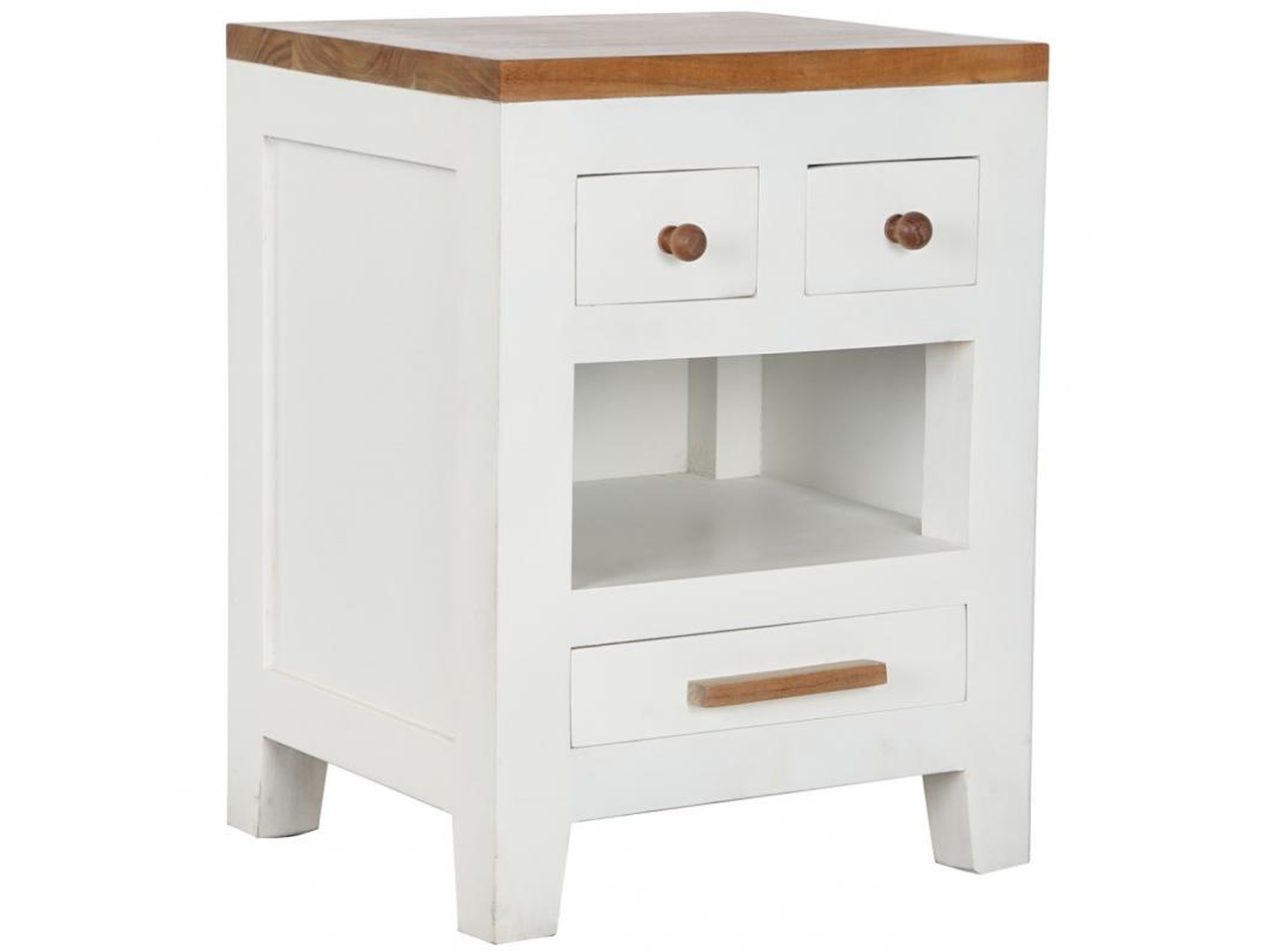 COMODINO 45X40X60CM BIANCO MB-207441
