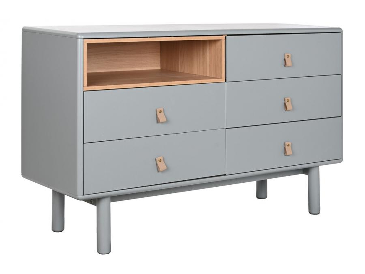 MOBILE 5 CASSETTI 120X40X75CM GRIGIO MB-209010