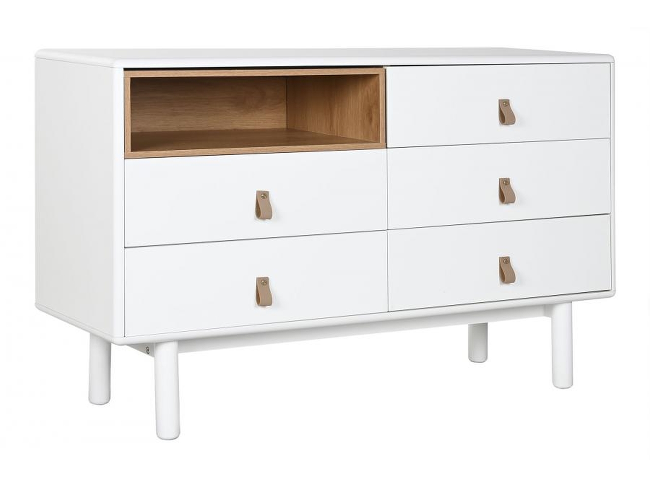 MOBILE 5 CASSETTI 120X40X75CM BIANCO MB-211973