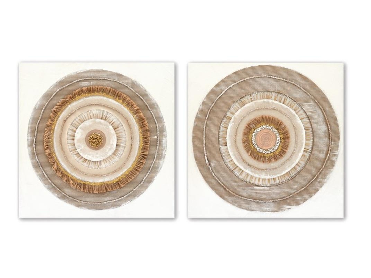 QUADRO TELA CIRCOLO 3D 80X3X80CM ASS. CU-218583