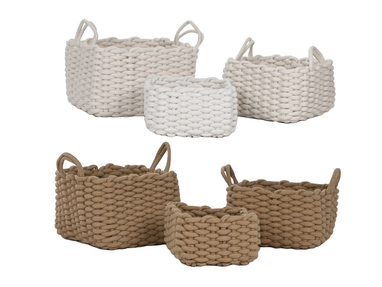 CESTA 3PZ CORDA 28X28X18CM ASS. DC-218871 CESTA 3PZ CORDA 28X28X18CM ASS. DC-218871