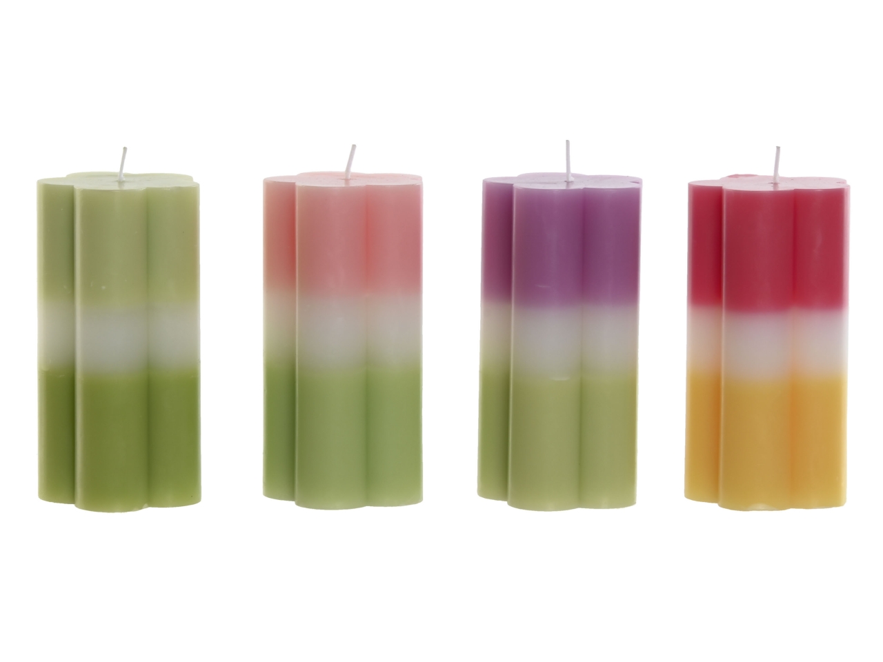 CANDELA FIORE 7X7X14CM 470GR MULTICOLOR VE-219035 CANDELA FIORE 7X7X14CM 470GR MULTICOLOR VE-219035