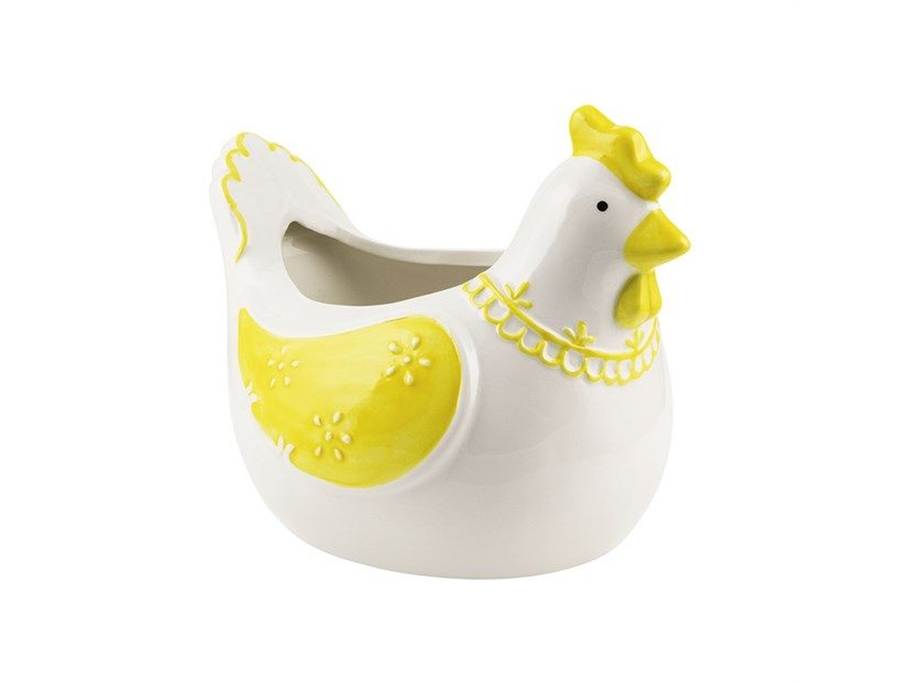 VASO CERAMICA GALLINA GIALLO H165X20X14,5 RC-53-GL