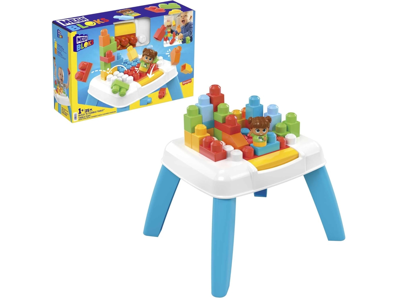 MEGA BLOCK TAVOLO ATTIVITA’ CON COSTRUZIONI HHM99
