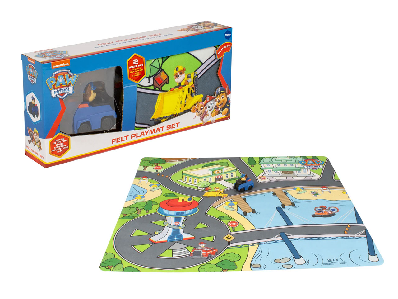 PAW PATROL TAPPETINO IN FELTRO C/VEICOLO PAW123040