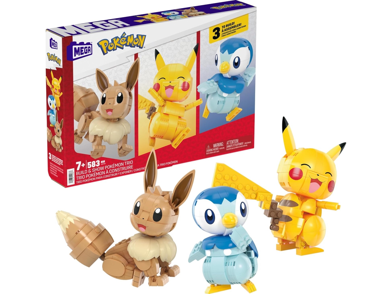 TRIS DI POKEMON COSTRUIBILI HNT94