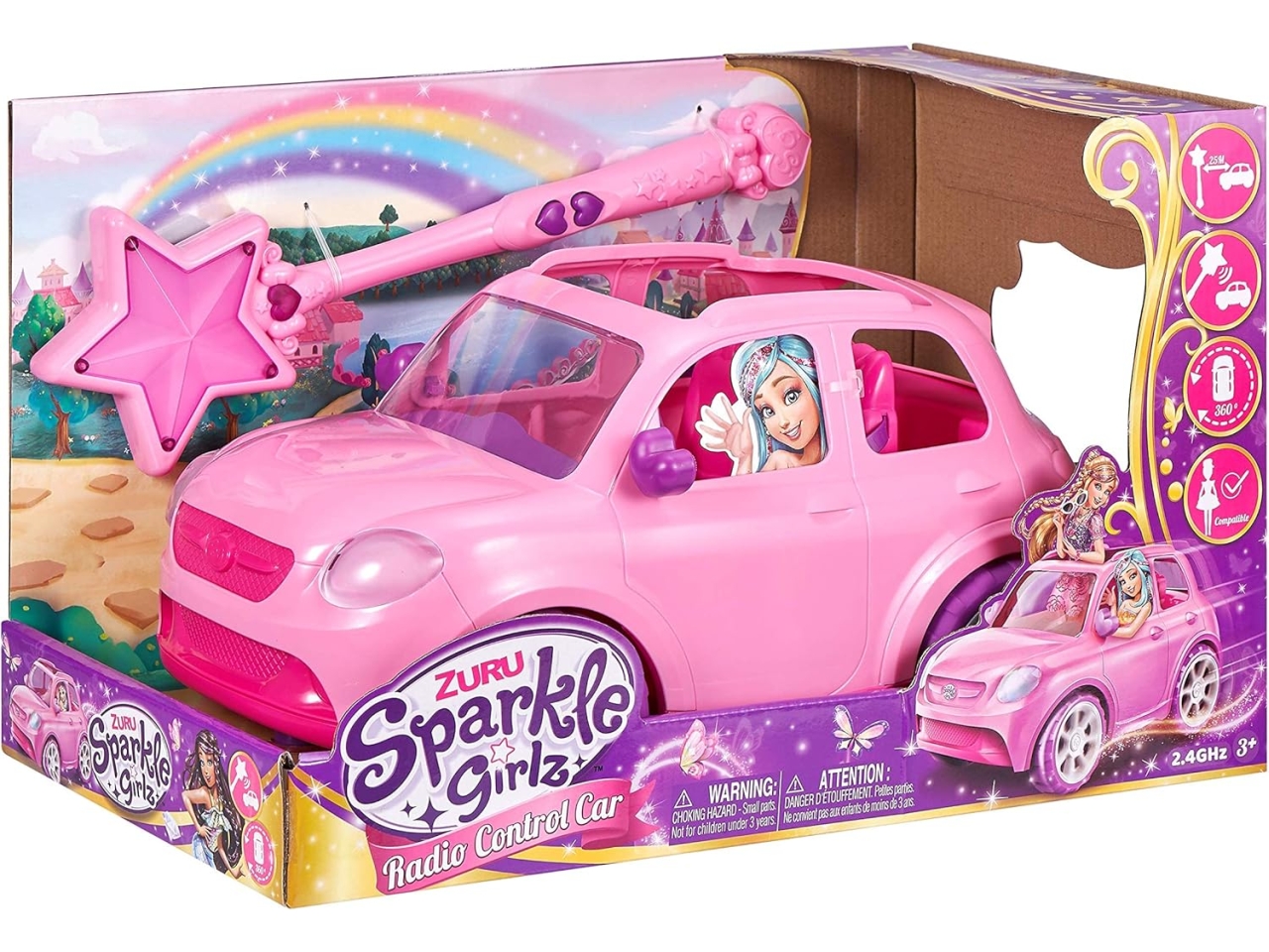 SPARKLE GIRLZ AUTO RADIOCOMANDO CON BACCHETTA MAGI