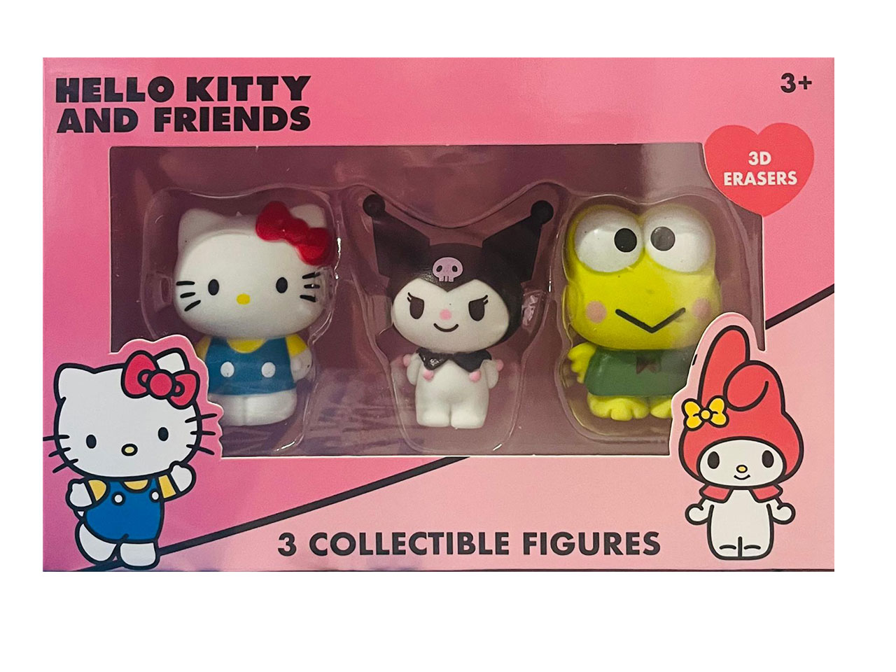 HELLO KITTY GOMME 3D CONFEZIONE 3 PEZZI1088870