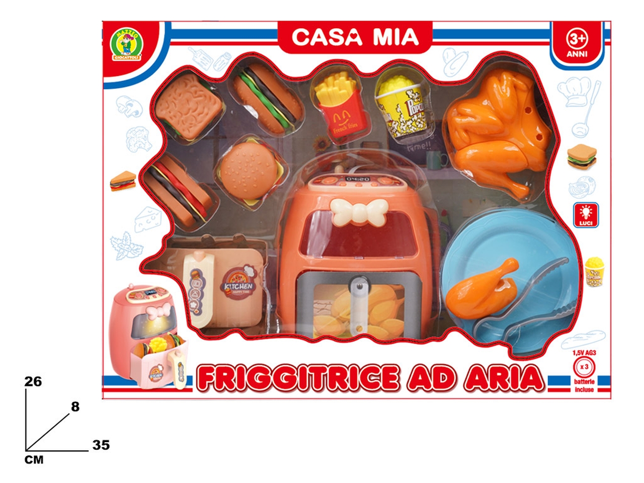 FRIGGITRICE AD ARIA CON ACCESSORI