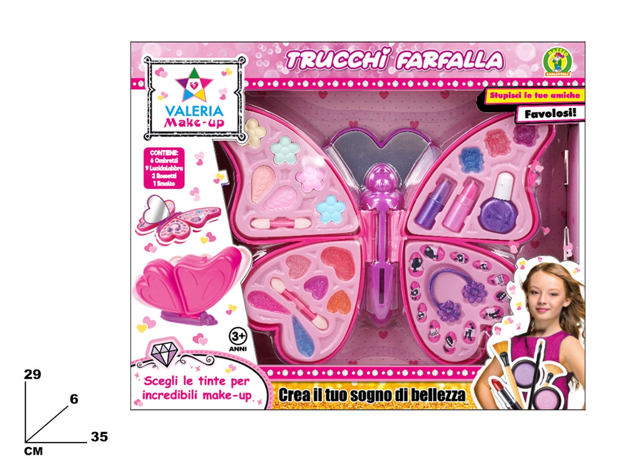 COFANETTO FARFALLA CON TRUCCHI COFANETTO FARFALLA CON TRUCCHI